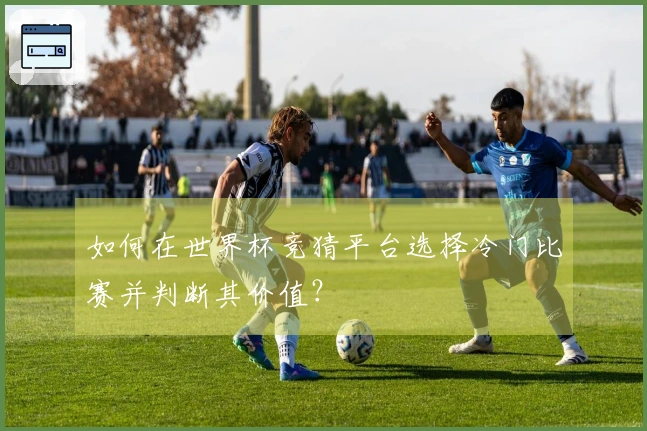 如何在世界杯竞猜平台选择冷门比赛并判断其价值？